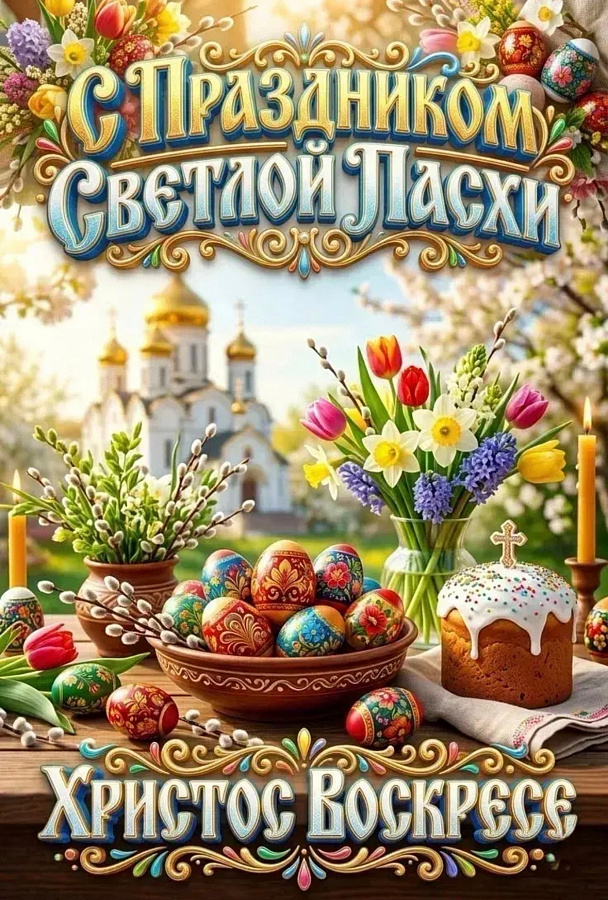 Со светлым праздником Пасхи!